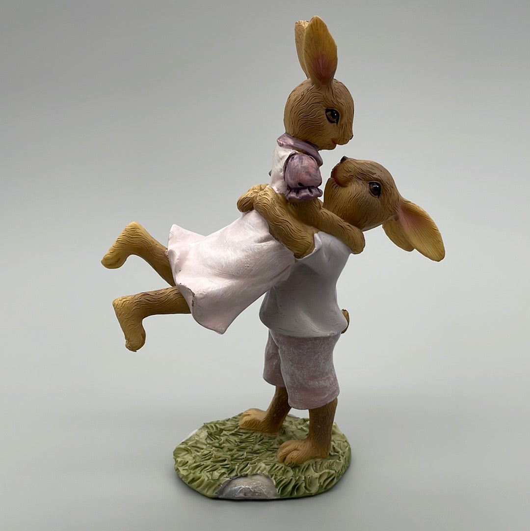 Deko Hasenpaar für die Osterzeit | Osterdeko von Wimpelberg