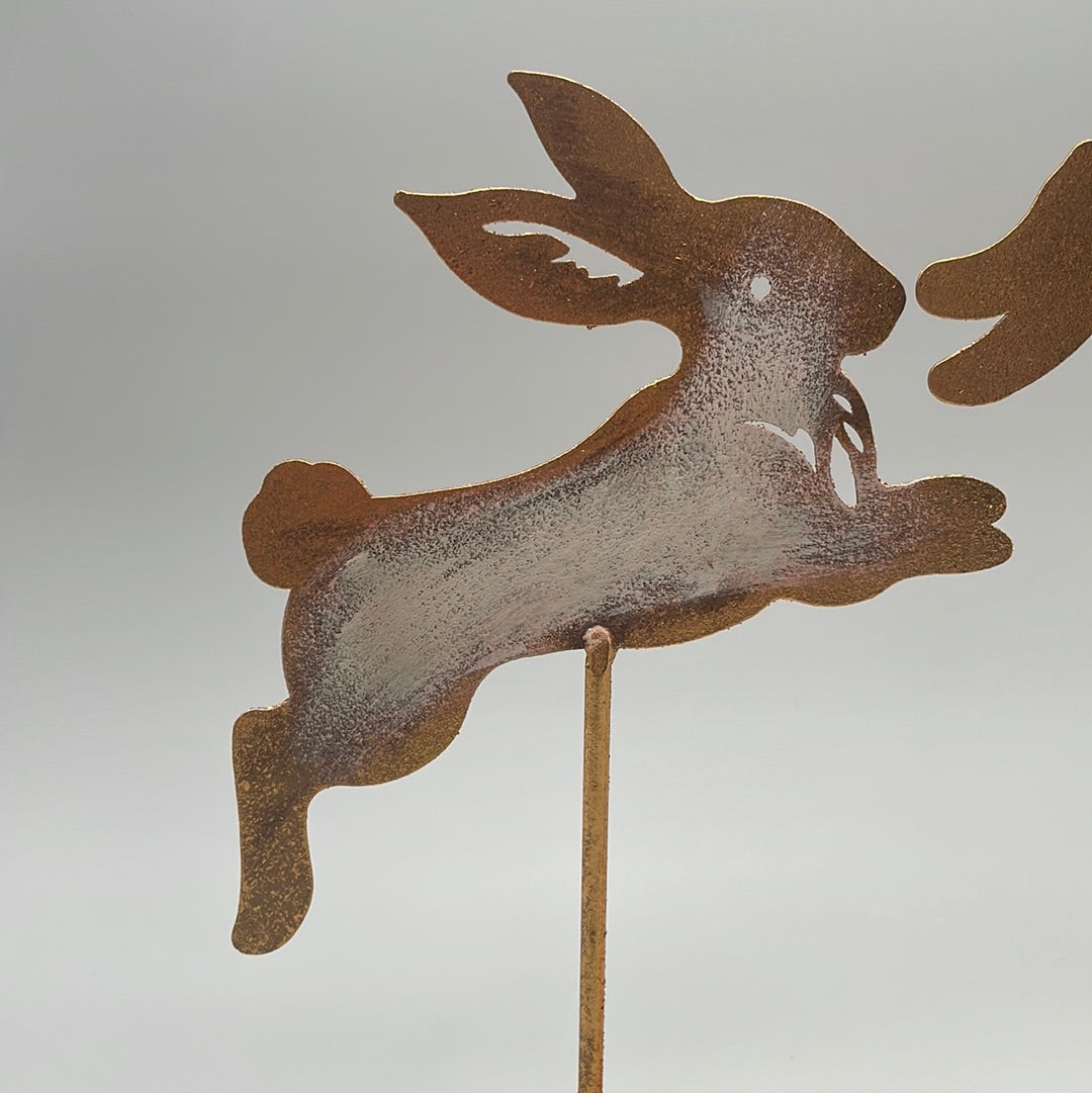 Osterhasen Deko Hasengruppe auf Sockel | Deko für Ostern von Wimpelberg