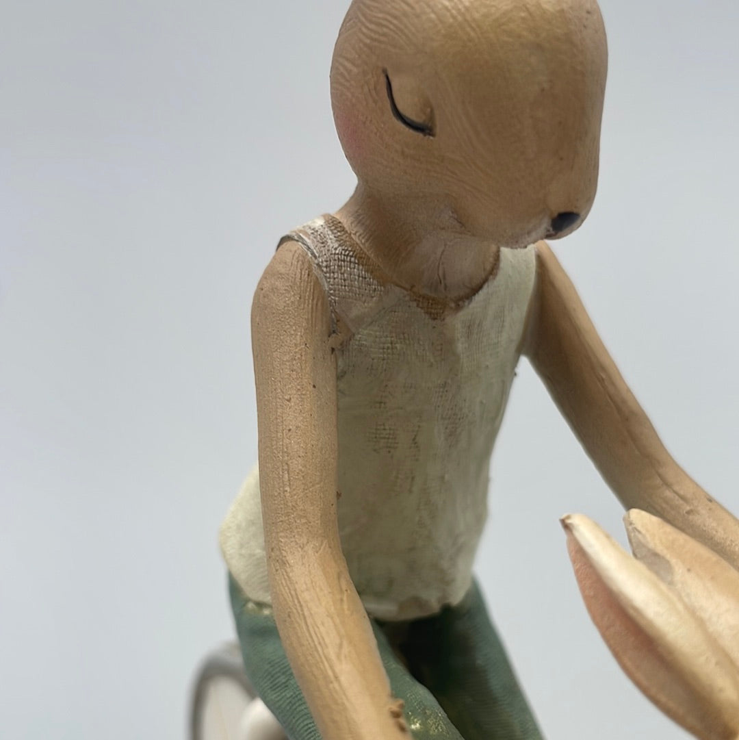 Hasen Deko Figuren Fahrrad und Motorrad | Osterdeko von Wimpelberg