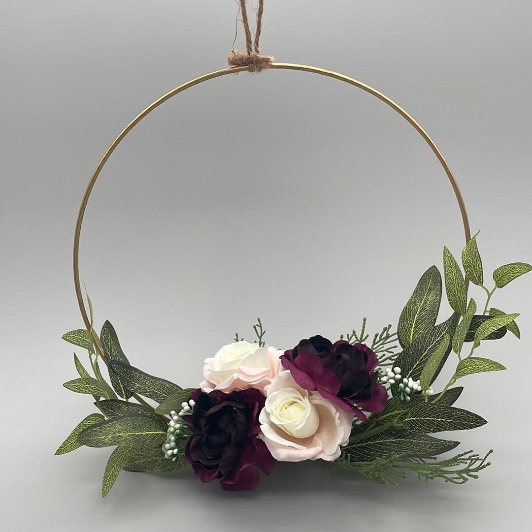 Deko zum aufhängen mit Kunstblumen | Deko hängend von Wimpelberg