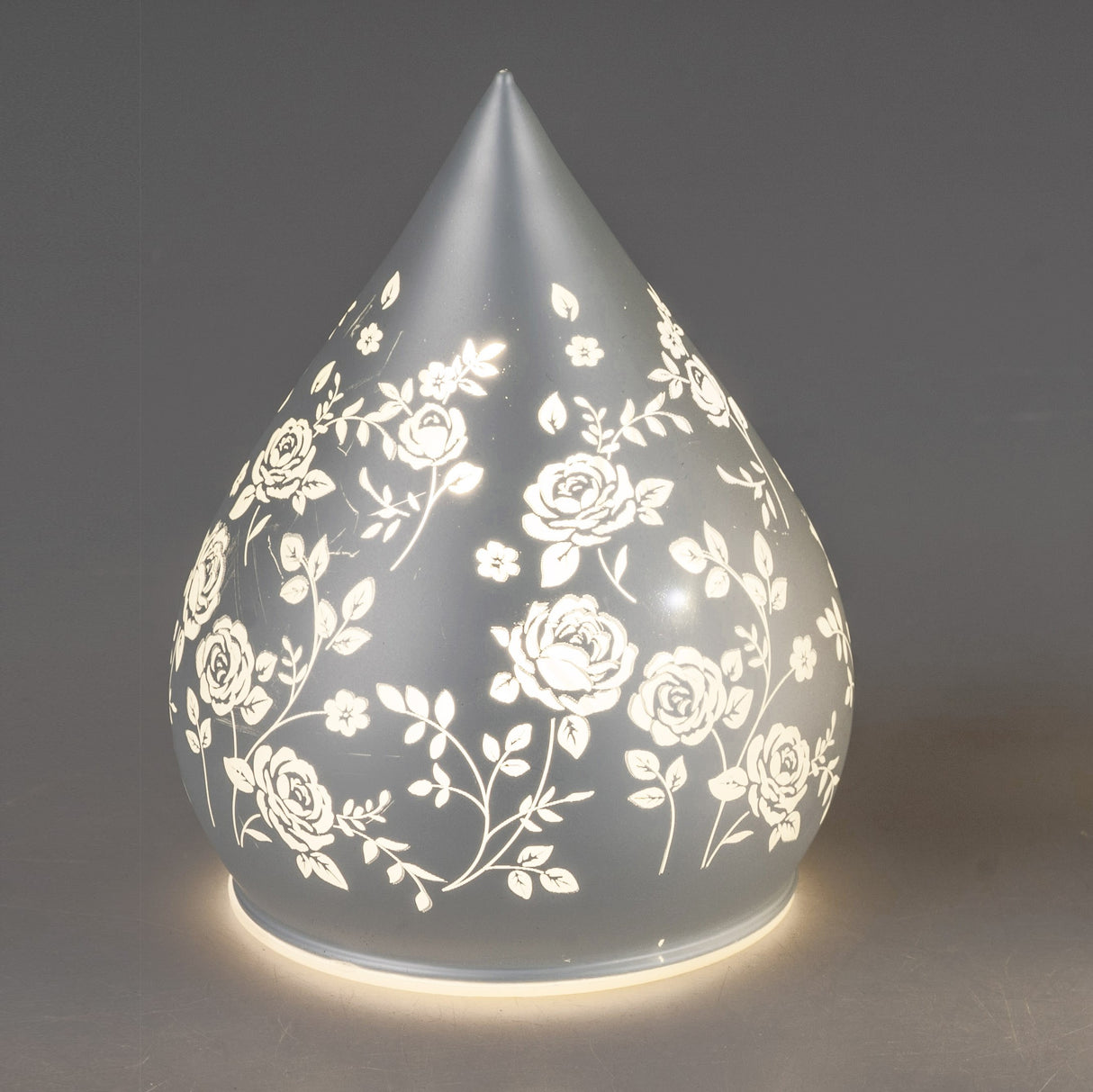 Deko-Licht Tropfen Mattweiß – 13 cm mit LED-Licht + Timer | Deko LED von Wimpelberg