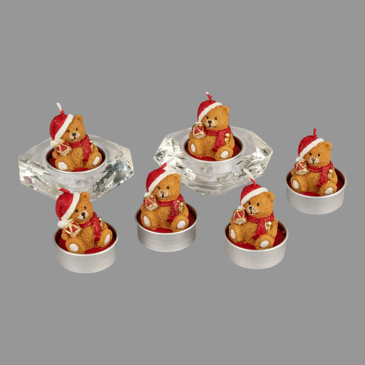 Teelicht Weihnachten Weihnachtsteddybär – Festliche Deko für gemütliche Stunden von Wimpelberg