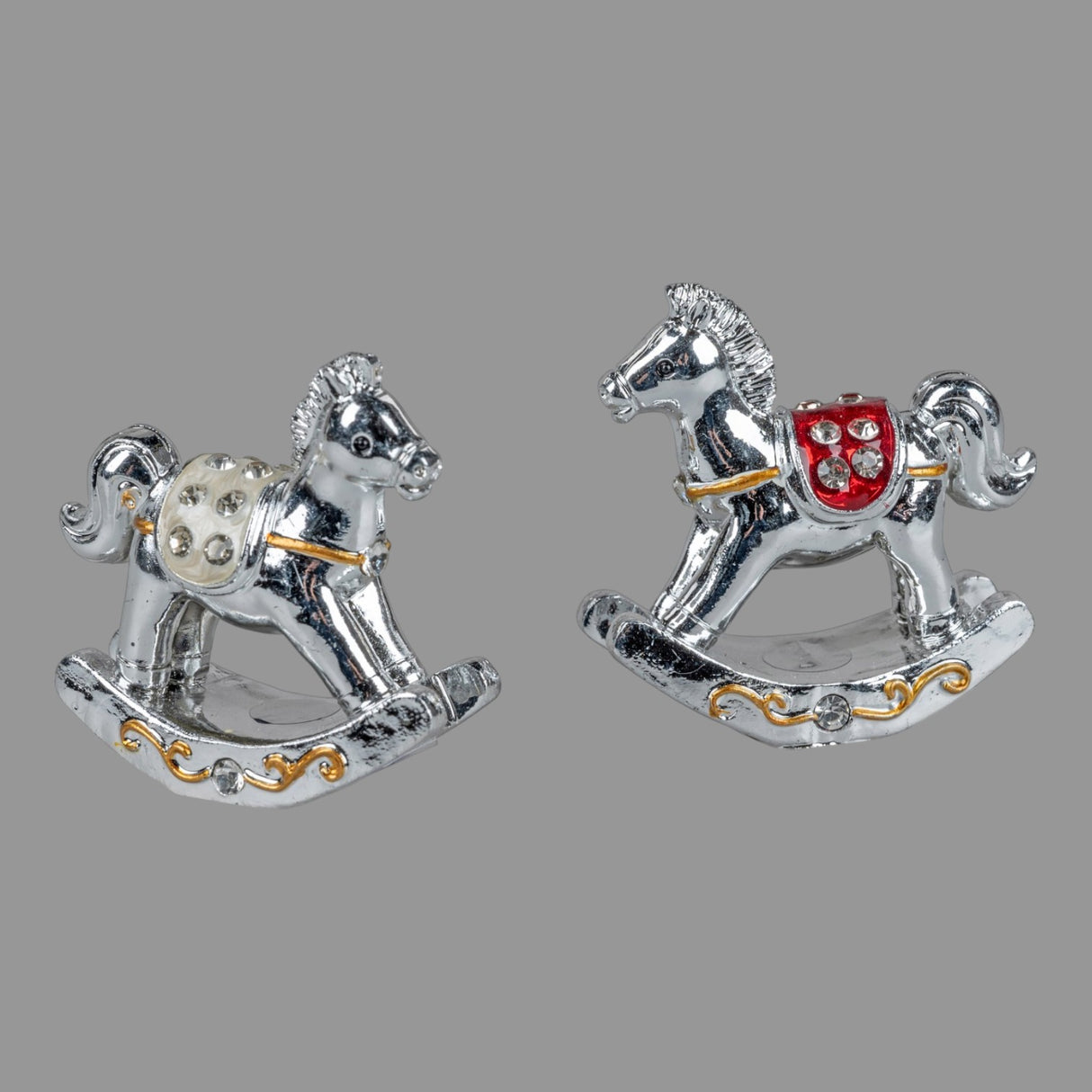 Schaukelpferd Farbig – 5 cm, Kunststein | Weihnachten Dekofigur | Formano Weihnachten von Wimpelberg