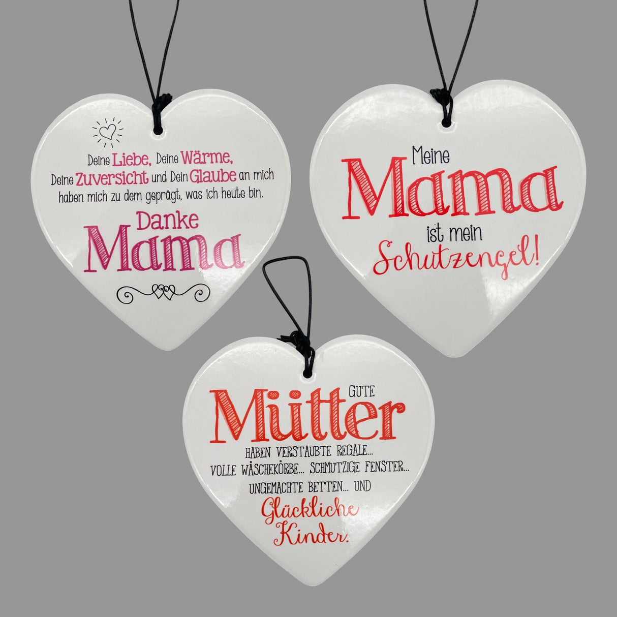 Herz Anhänger - unterschiedliche Sprüche | Deko Hängend Geschenk von Wimpelberg