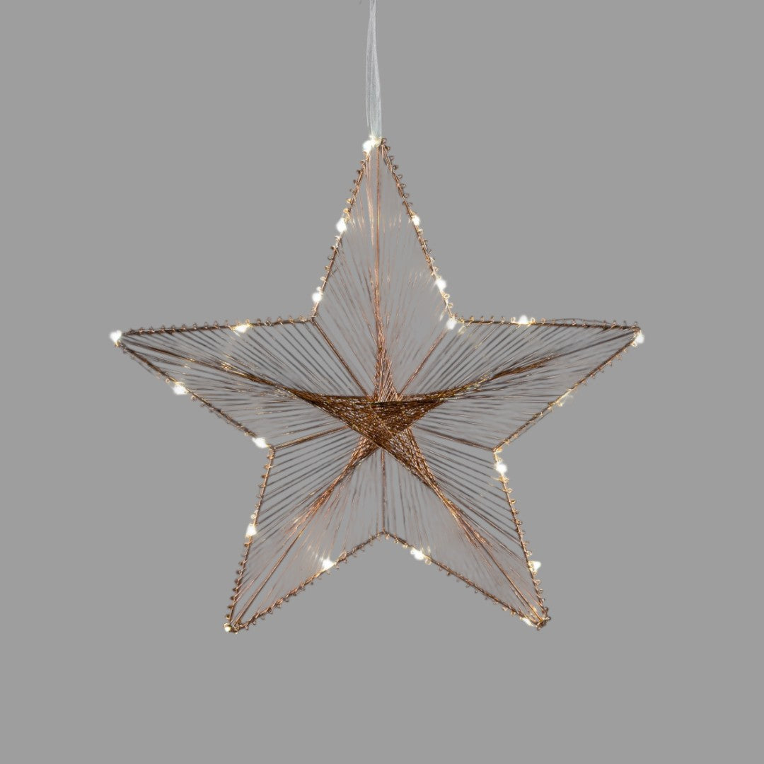 Deko LED Stern flach – 40 cm, Weihnachtsbeleuchtung | Formano Hängedeko von Wimpelberg