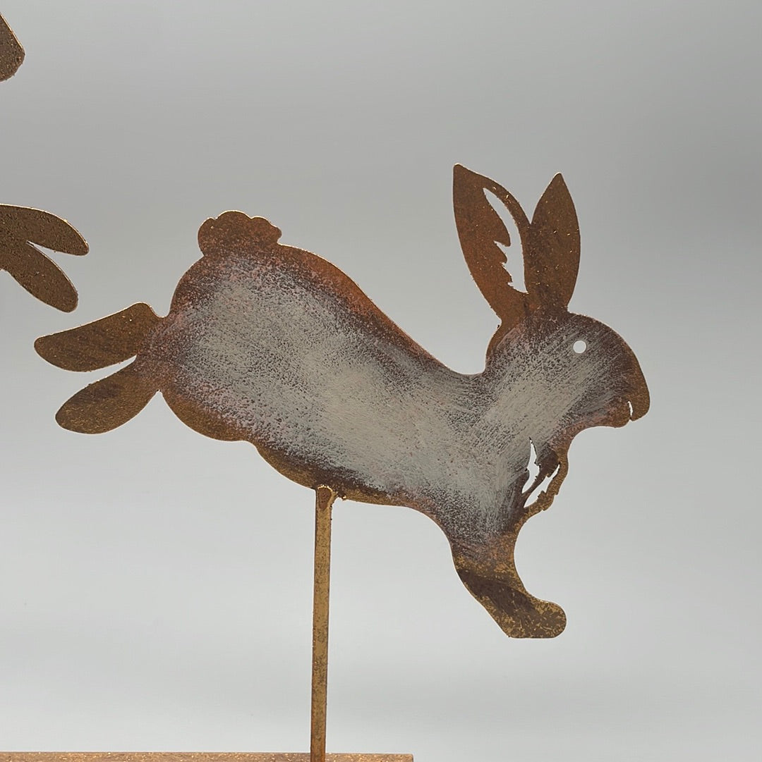 Osterhasen Deko Hasengruppe auf Sockel | Deko für Ostern von Wimpelberg