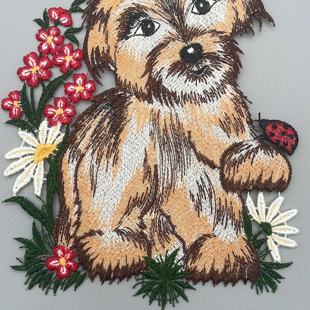 Fensterbild Hund mit Schlaufe | Fensterdeko für Hundefans von Wimpelberg