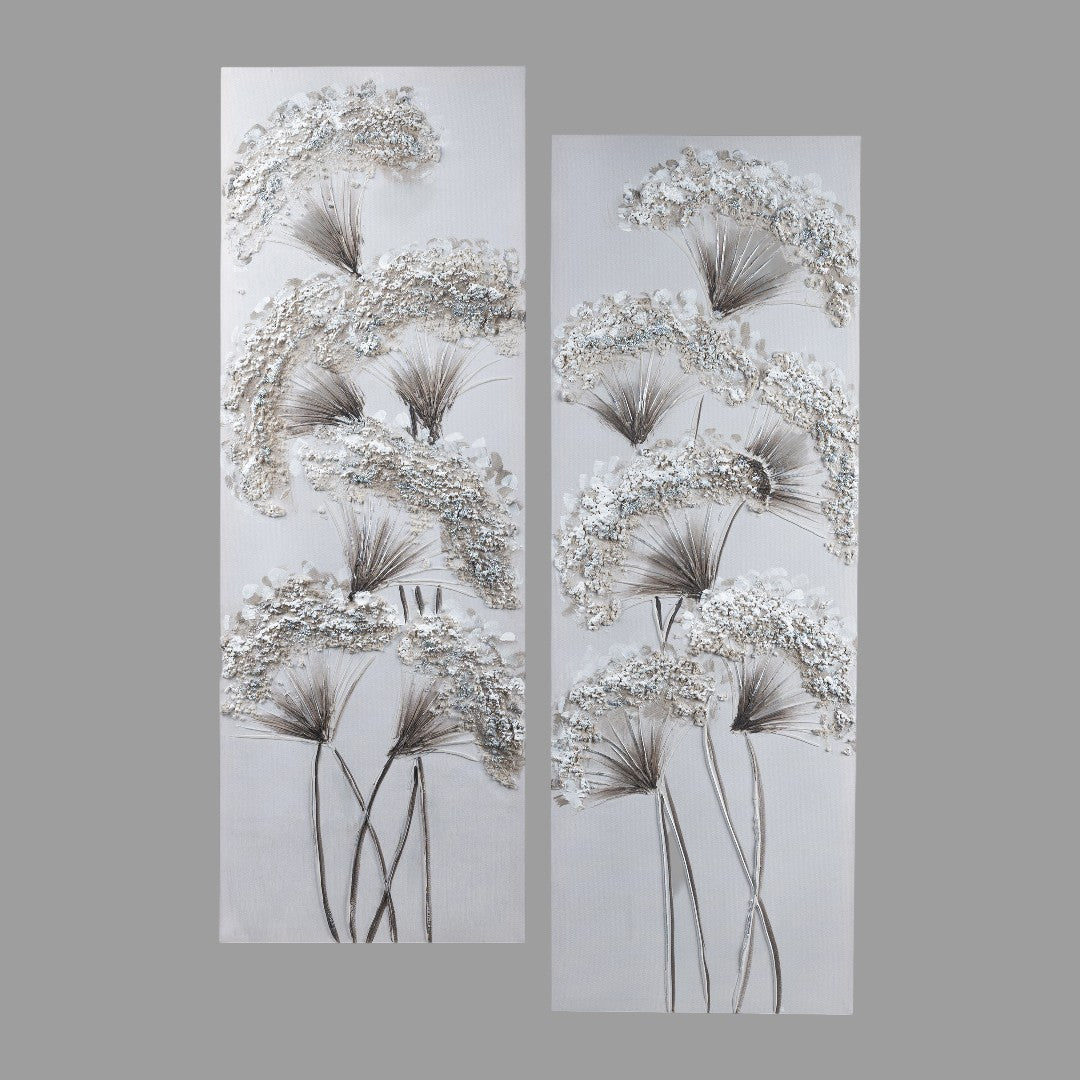 Deko Formano Wandbild Winter – 30x90 cm, Grau-Silber