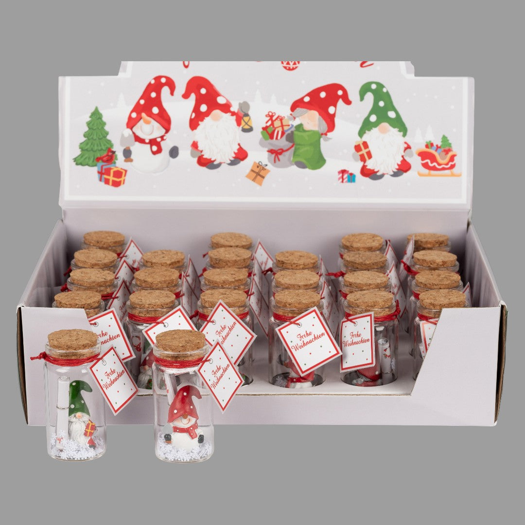 Formano Dekoobjekt „Wichtel im Glas“ – Dekoobjekt Weihnachten