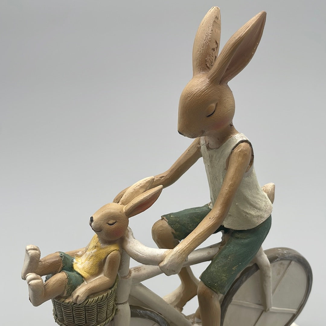 Hasen Deko Figuren Fahrrad und Motorrad | Osterdeko von Wimpelberg