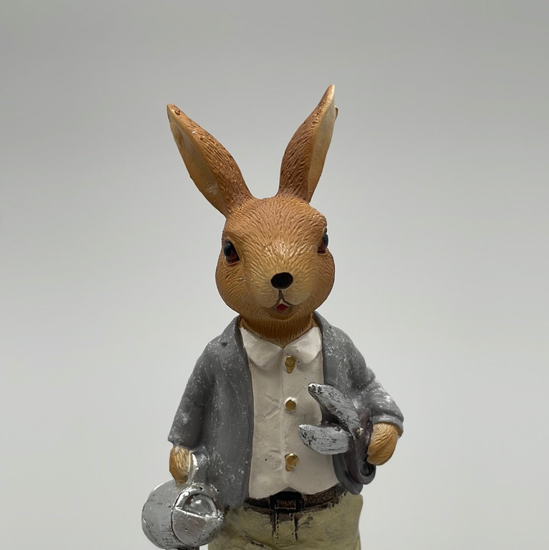 Hasen Deko Figuren Gießkanne und Löffel | Osterdeko von Wimpelberg