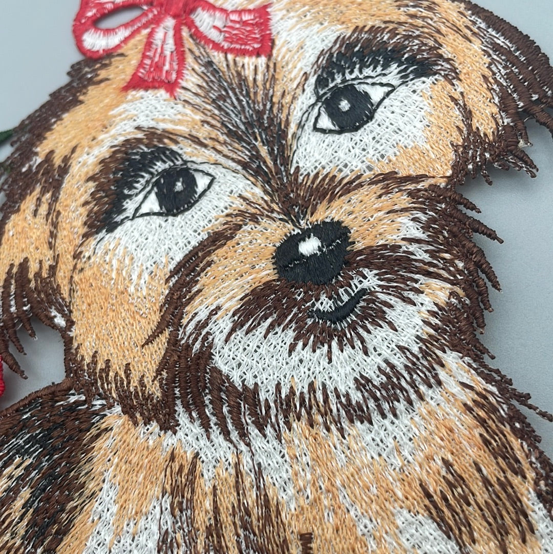 Fensterbild Hund mit Schlaufe | Fensterdeko für Hundefans von Wimpelberg