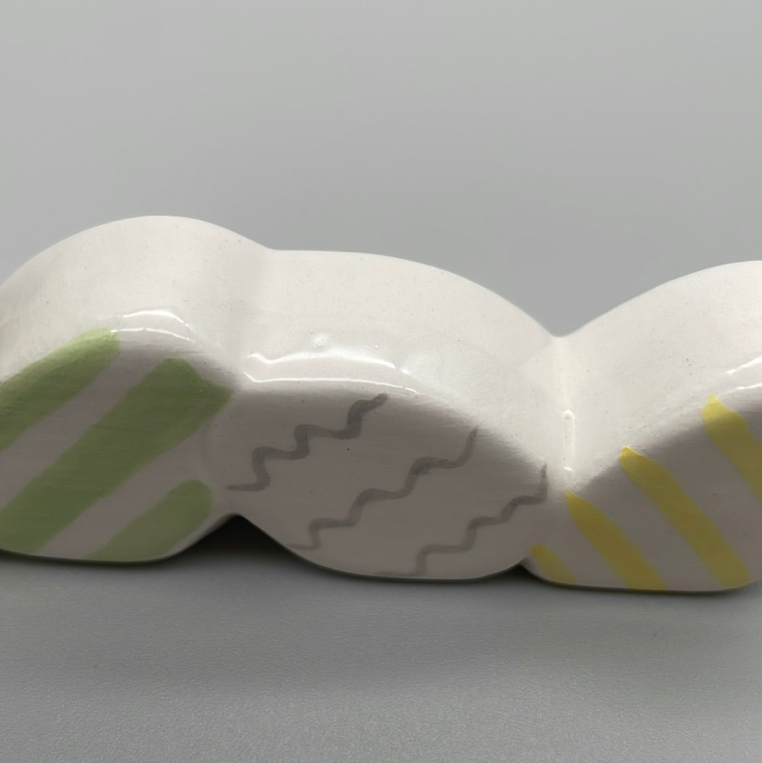 Osterhasen Familie aus Keramik | Osterdekoration von Wimpelberg