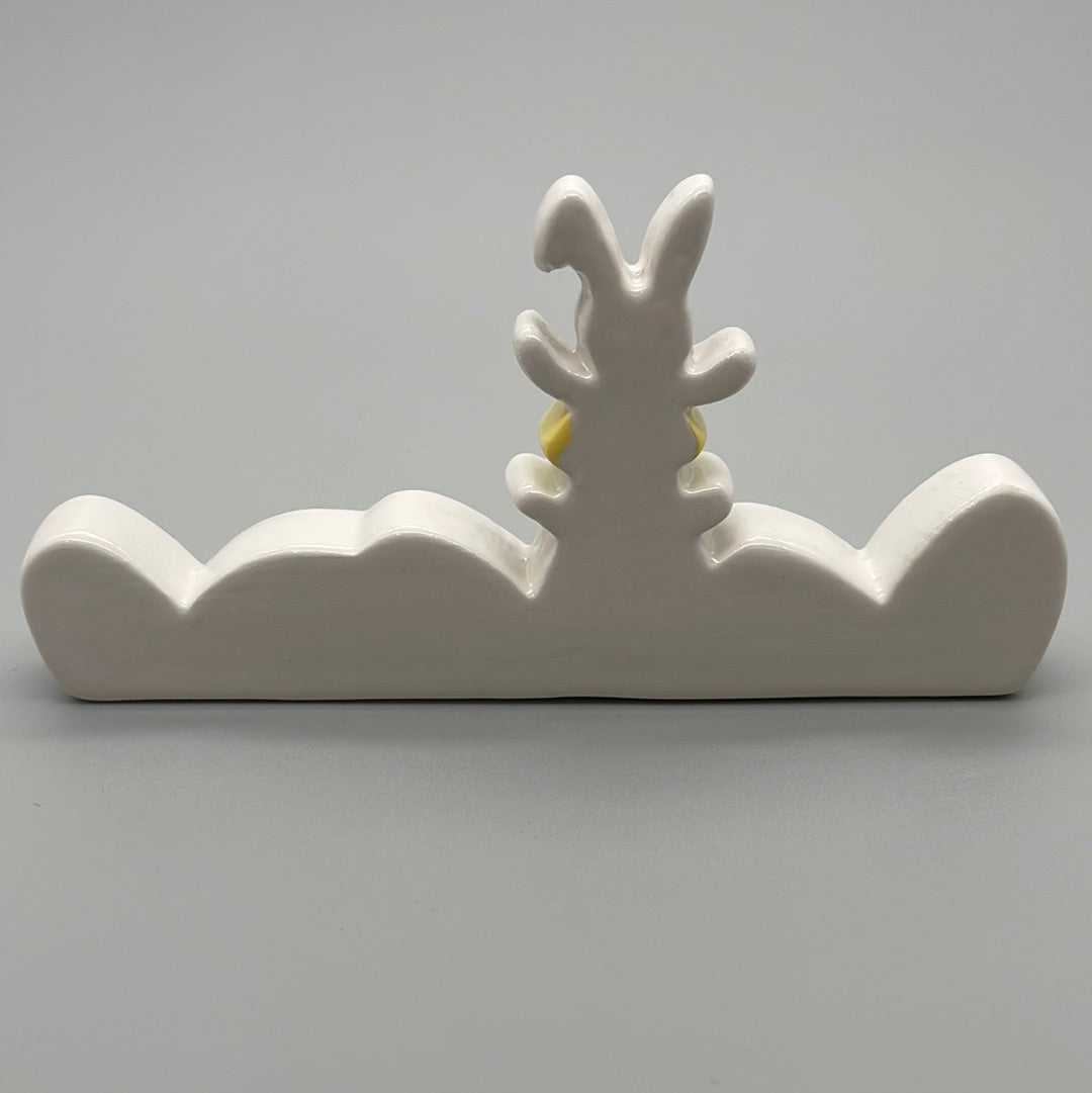 Osterhasen Familie aus Keramik | Osterdekoration von Wimpelberg