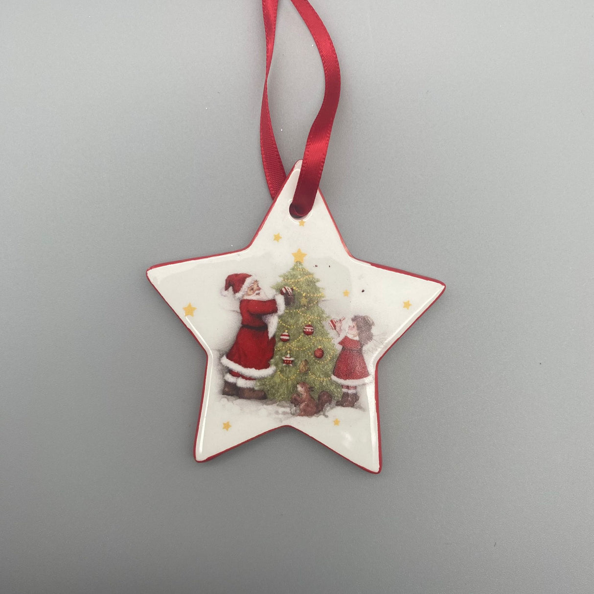 Hänger Nostalgie – 8 cm aus glasiertem Steingut | Deko Hänger Formano Weihnachten von Wimpelberg