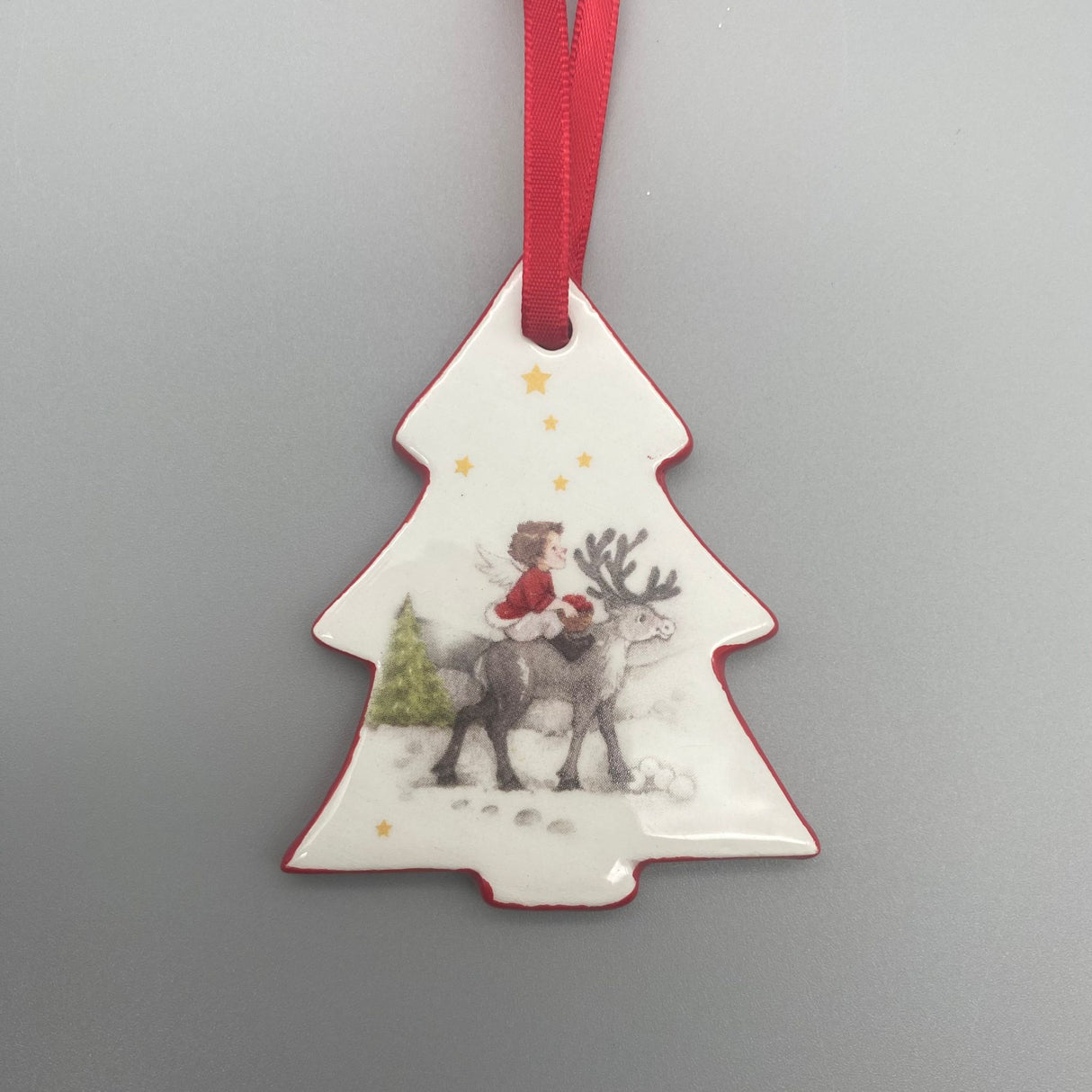 Hänger Nostalgie – 8 cm aus glasiertem Steingut | Deko Hänger Formano Weihnachten von Wimpelberg