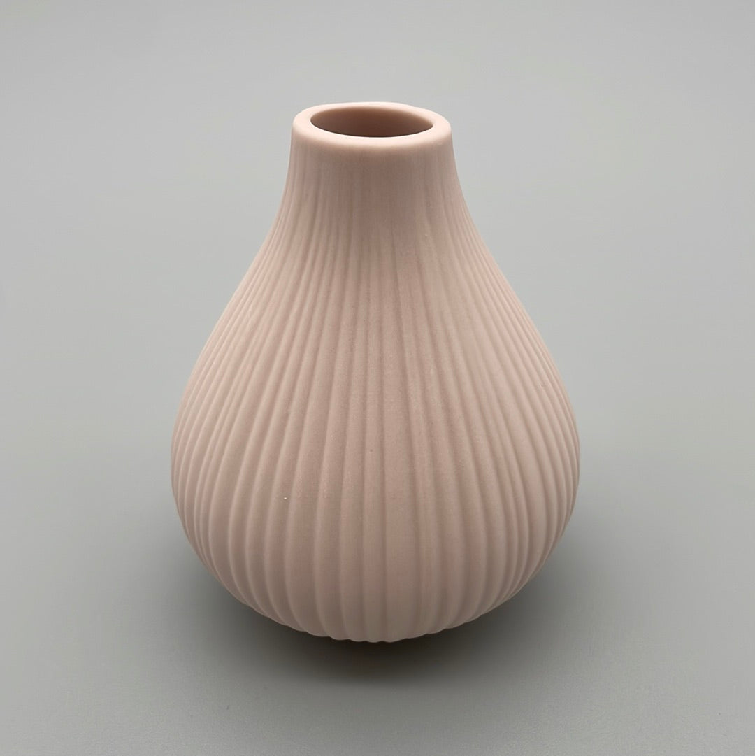 Minivase Pastell aus Steingut | Vase klein pink von Wimpelberg