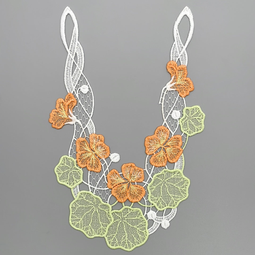 Fensterbild Kapuzienerkresse | Frühlingsdeko Orange Blüten von Wimpelberg