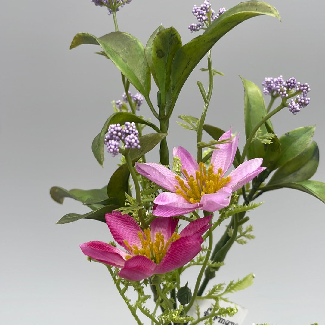 Tischdeko Nigella Lila | Kunstpflanze von Wimpelberg