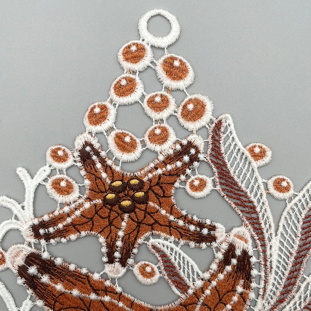 Fensterbild Seestern braun | Fensterdekoration von Wimpelberg