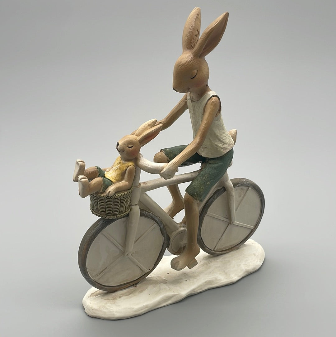 Hasen Deko Figuren Fahrrad und Motorrad | Osterdeko Fahrrad von Wimpelberg
