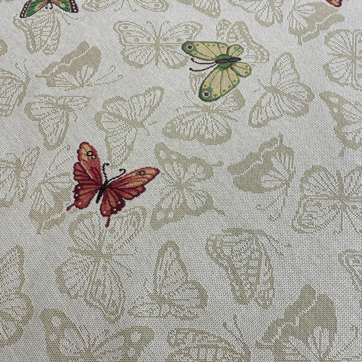 Decke 100x100cm Gobelin Pinky/Ostereier | Tischdecke Ostern Deko von Wimpelberg