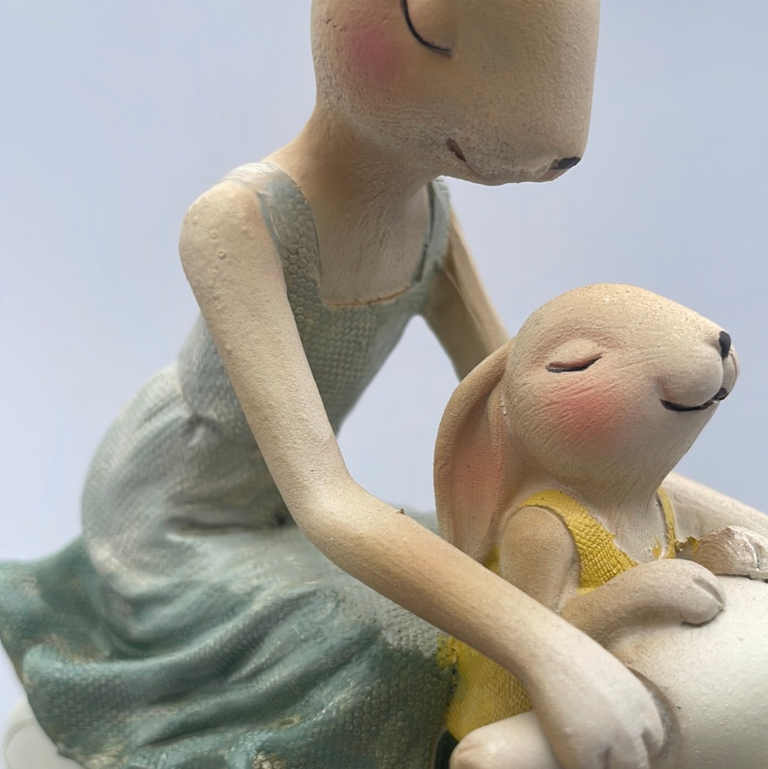 Hasen Deko Figuren Fahrrad und Motorrad | Osterdeko von Wimpelberg