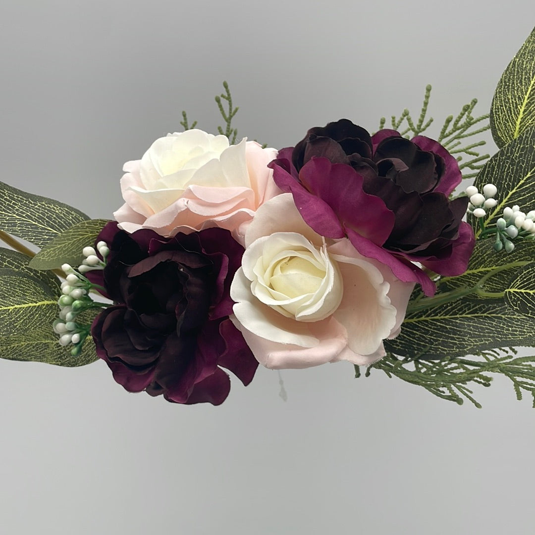 Deko zum aufhängen mit Kunstblumen | Deko hängend von Wimpelberg