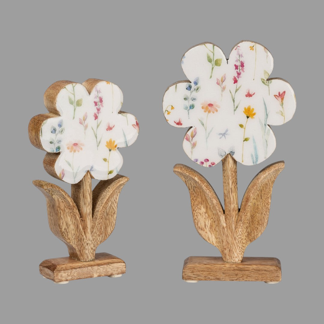 Formano Deko Blume auf Fuß - Mango-Blumenwiese, Frühlingsdeko