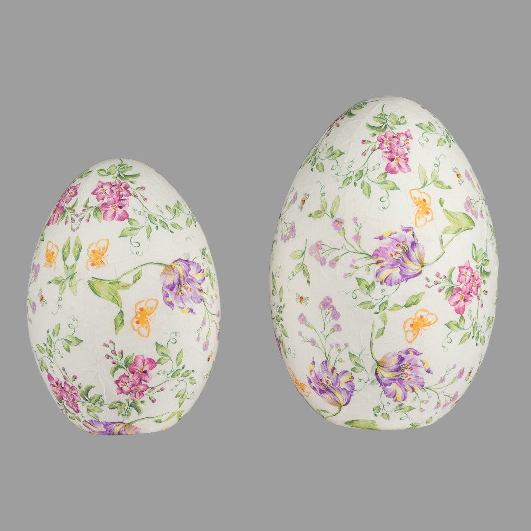 Formano Deko Ei - Papier mit Blumen, Osterdeko