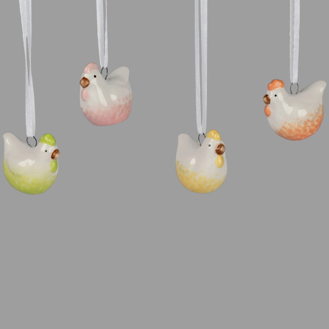 Formano Deko Hänger Hühner - Farbige Dekoration, Osterdeko