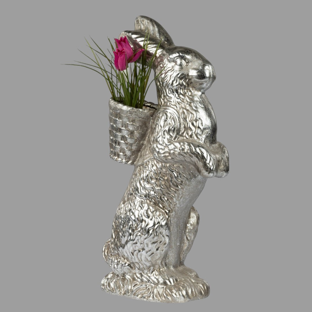 Formano Deko Hase - Antik-Silber, Osterdeko