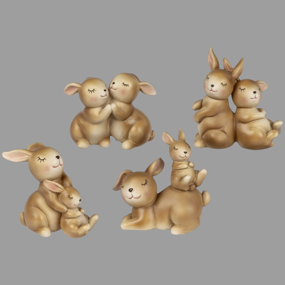 Formano Deko Hasenpaar - Creme-Braun, Osterdeko