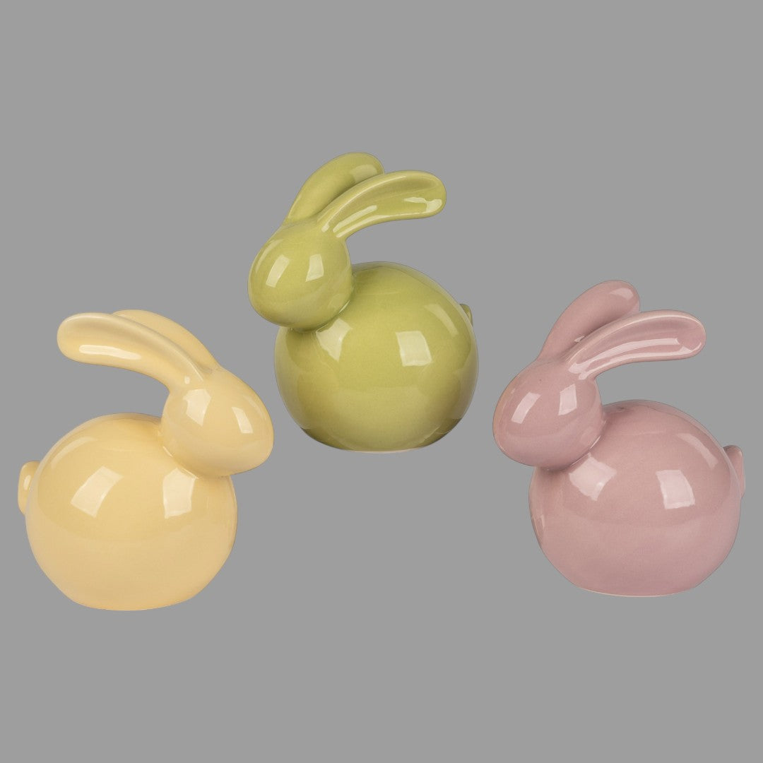 Formano Deko Hase sitzend - Pastellfarben, Osterdeko