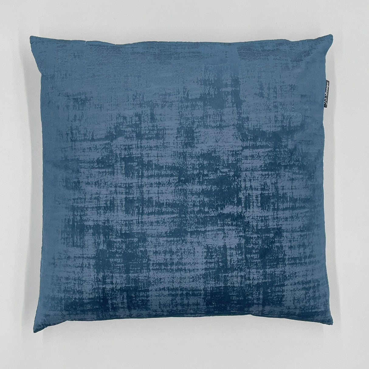 Kissenhülle "Dessin Velvet Marble" - 40x40cm blau von Wimpelberg