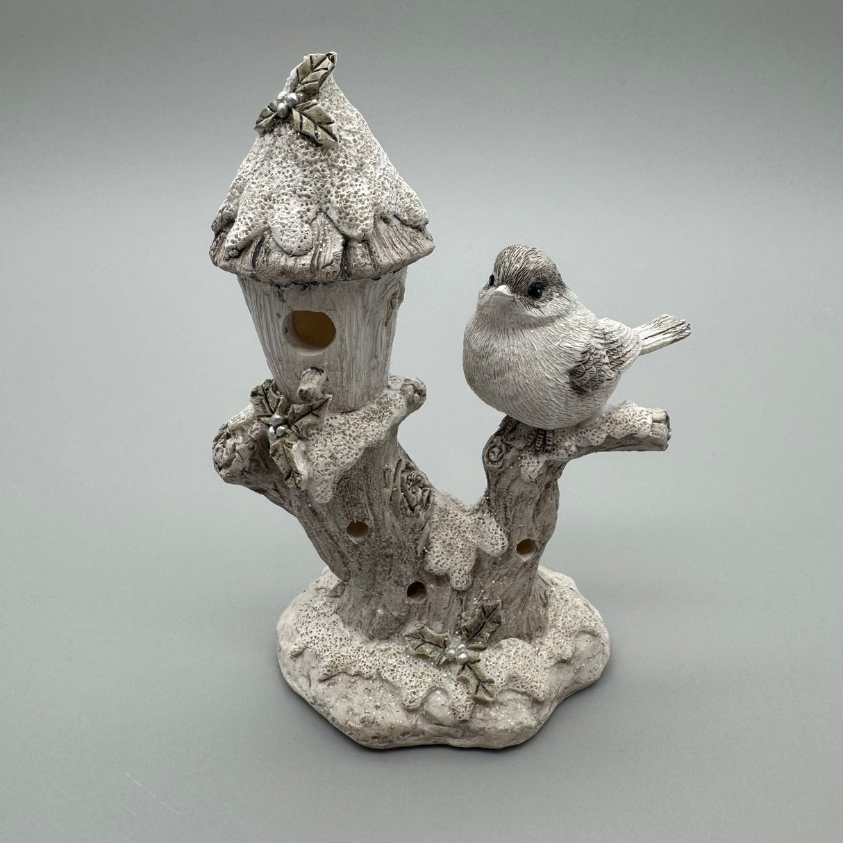 Vogelhaus mit Vogel 15 cm Formano Dekoobjekt Winter | Winterdeko von Wimpelberg