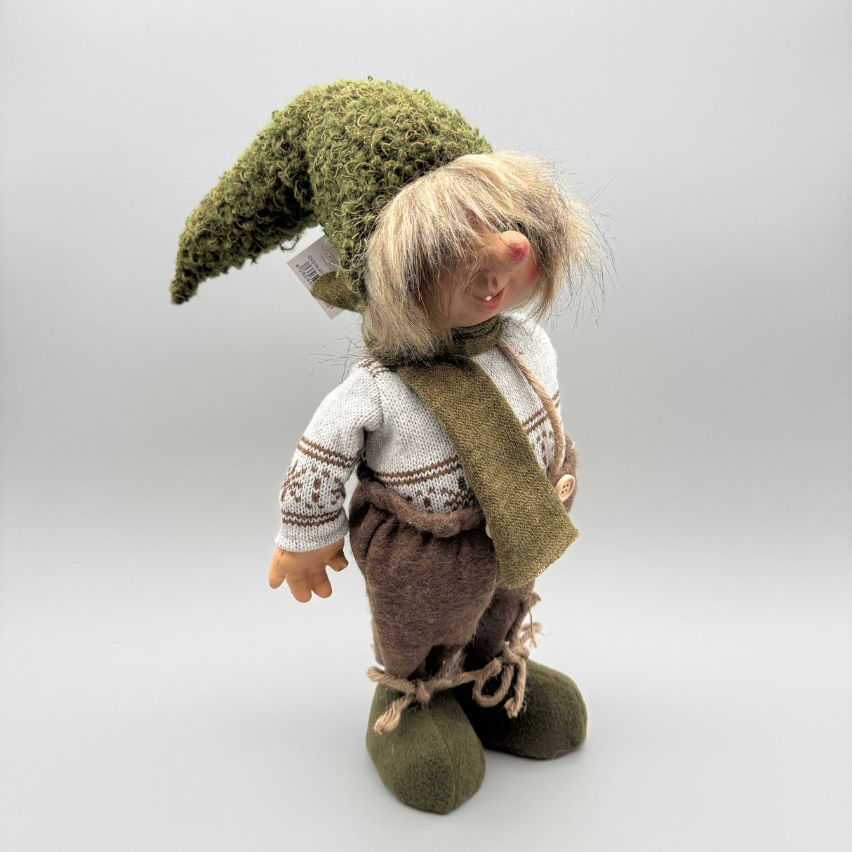 Deko Weihnachten - Wichtel Frau und Wichtel Mann Deko Grün von Wimpelberg