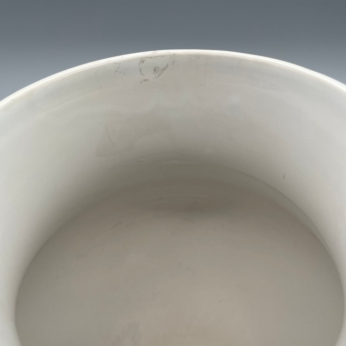 Vase aus Keramik - weiß-silber von Wimpelberg