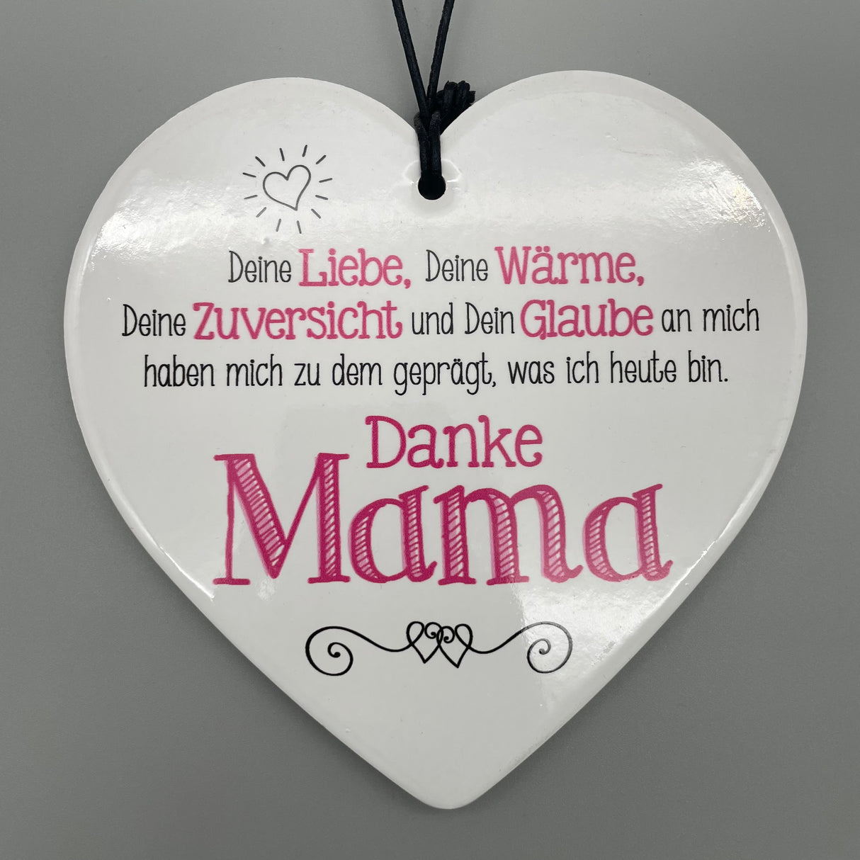 Herz Anhänger - unterschiedliche Sprüche | Deko Hängend Geschenk von Wimpelberg