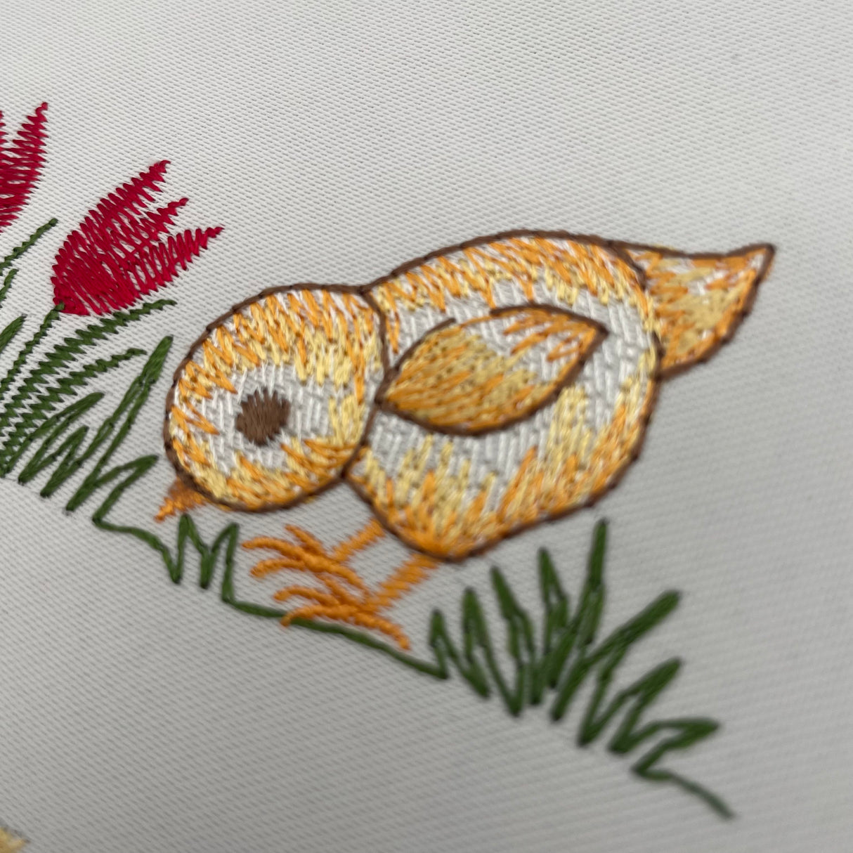 Osterdecke Küken und Blumen | Osterdeko von Wimpelberg