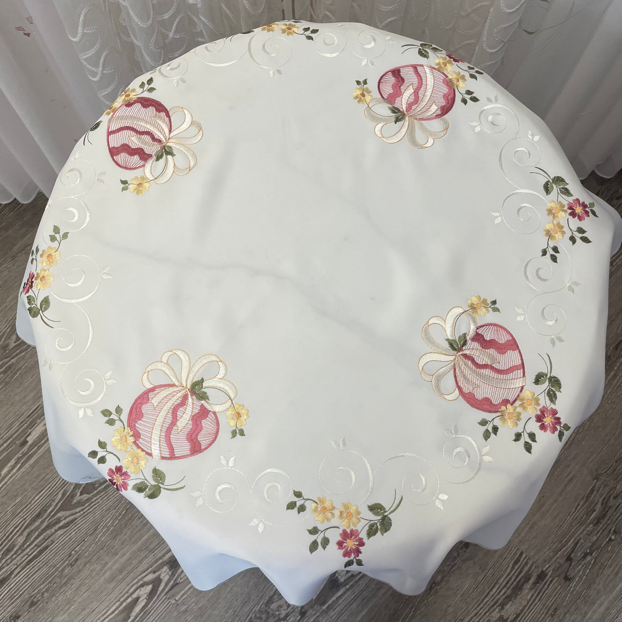 Osterdecke 85x85cm Ostereier | Tischdeko von Wimpelberg