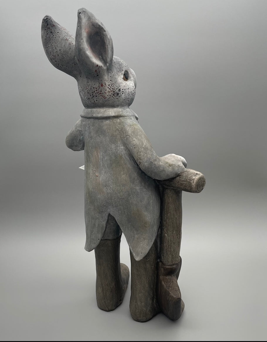 Deko Hase groß mit Laterne und Schaufel von Wimpelberg