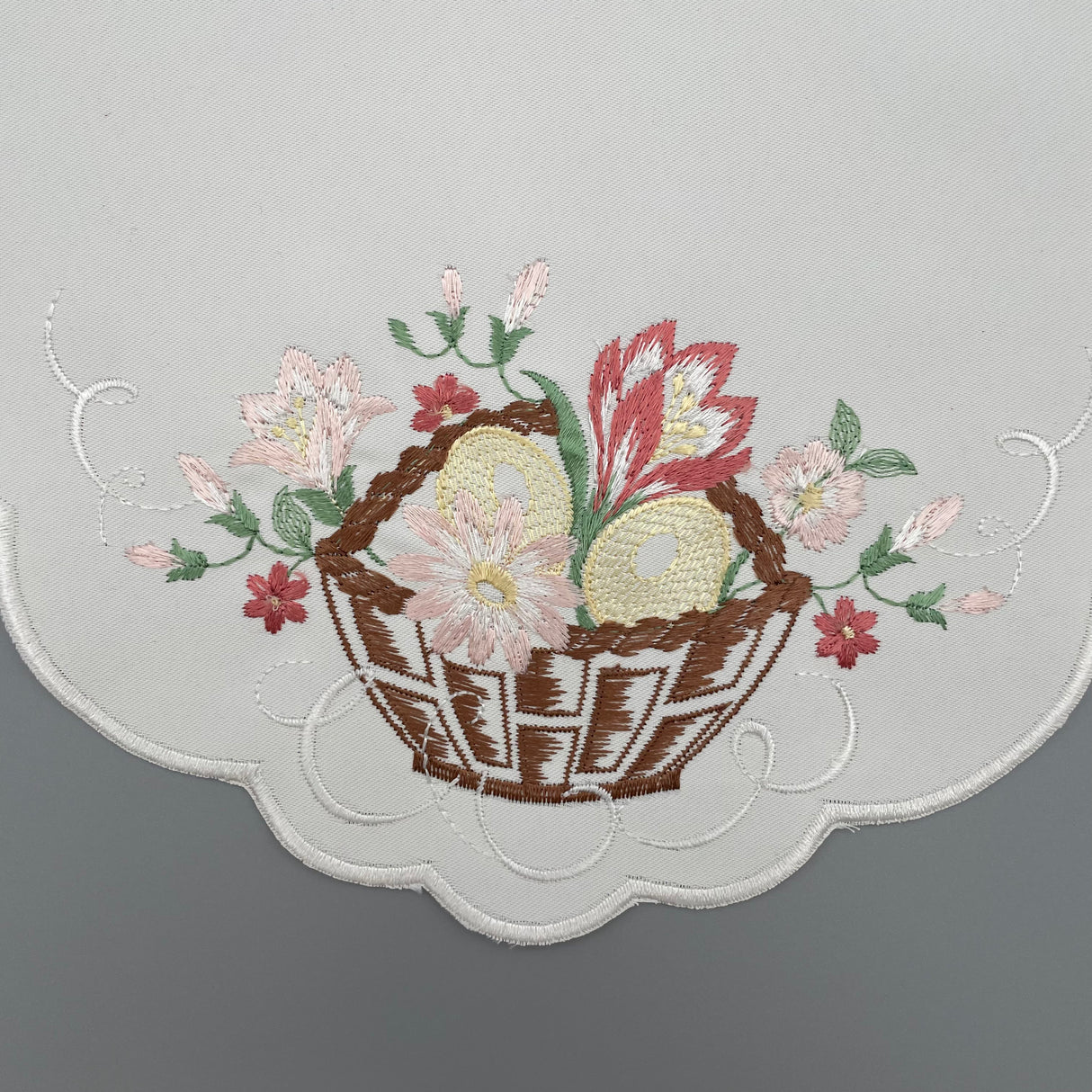 Osterdecke rund 26cm Osterkörbchen | Tischdeko von Wimpelberg