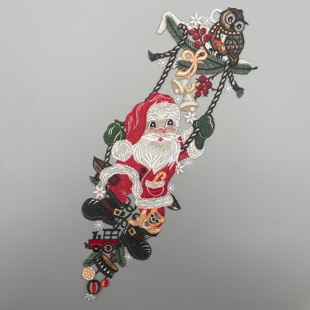 Fensterbild Weihnachten zum aufhängen Weihnachtsmann von Wimpelberg