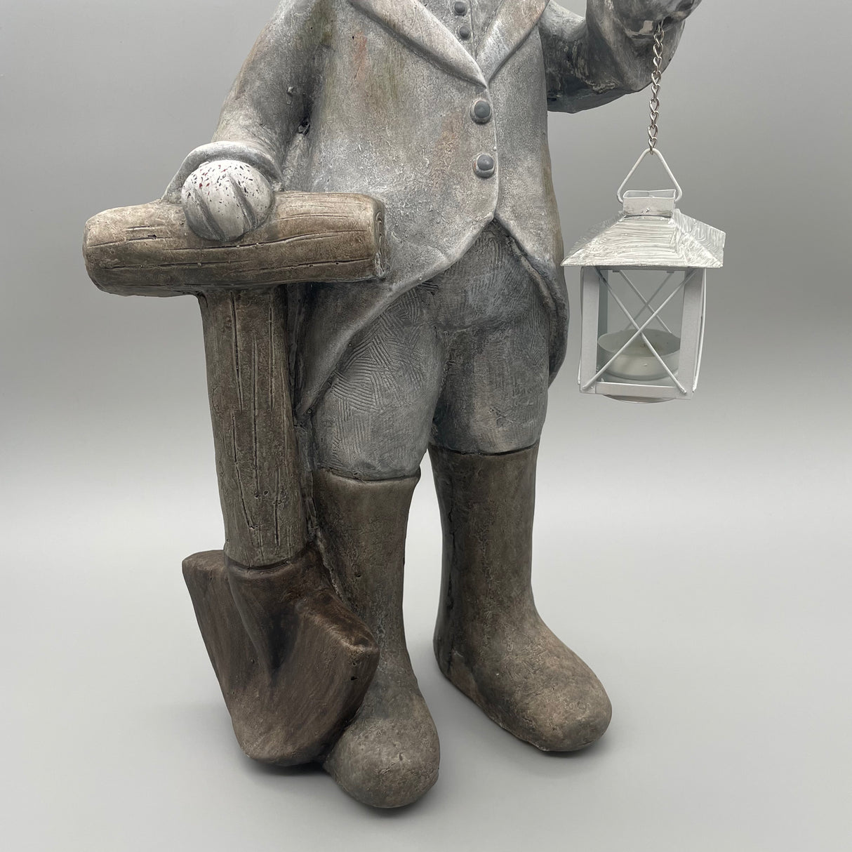 Deko Hase groß mit Laterne und Schaufel von Wimpelberg