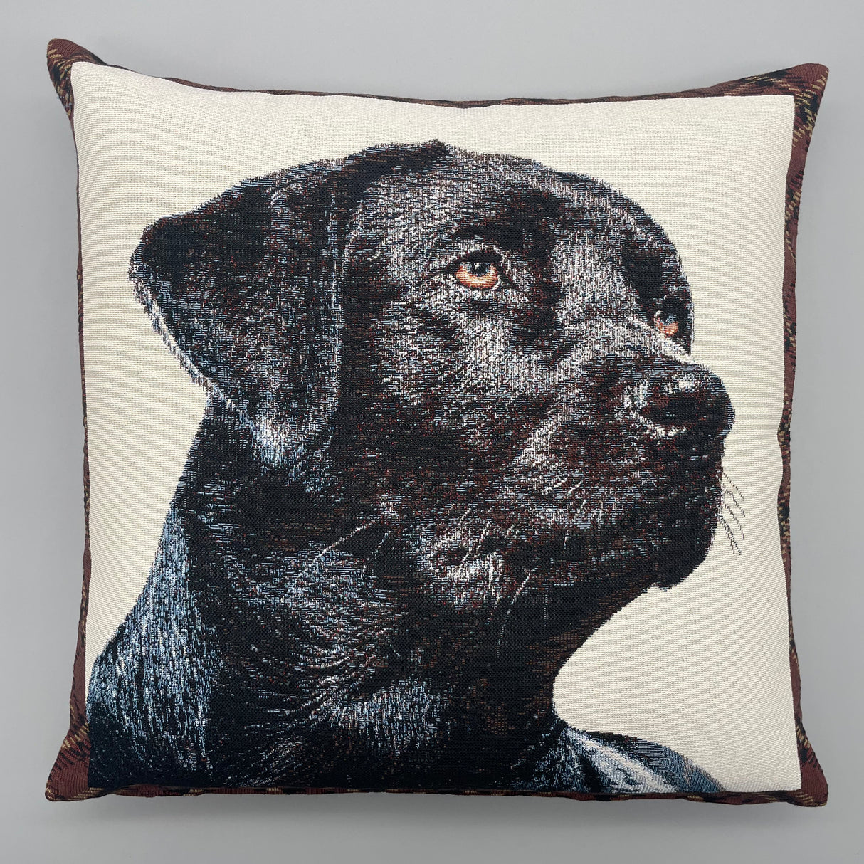 Kissenhülle Hund | 45x45cm Schwarzer Hund von Wimpelberg