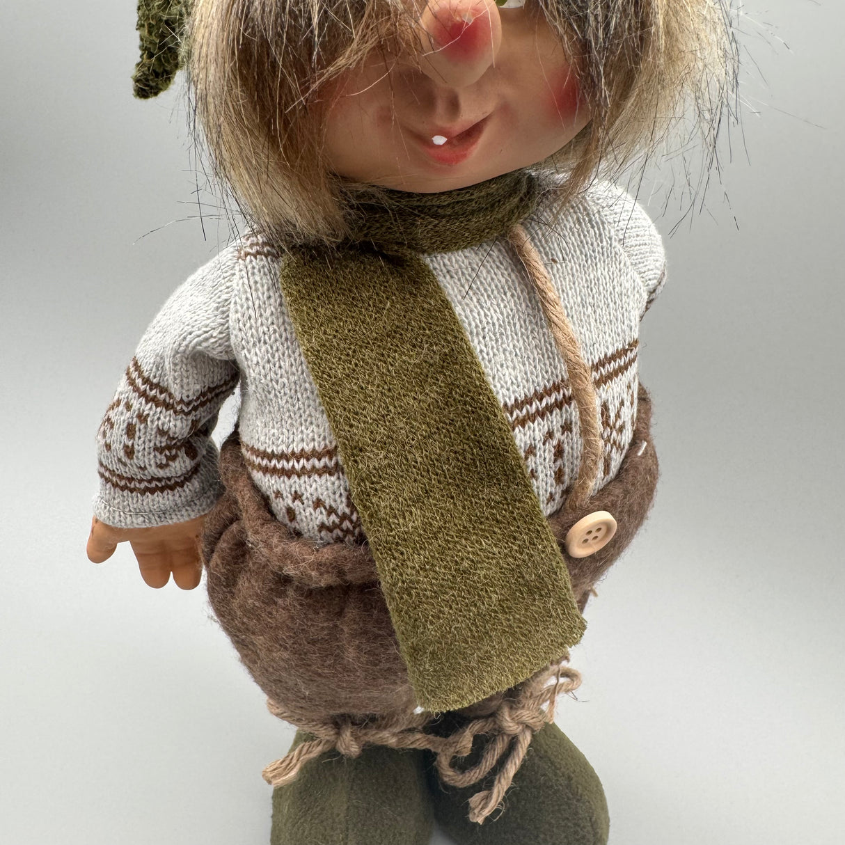 Deko Weihnachten - Wichtel Frau und Wichtel Mann Deko Grün von Wimpelberg