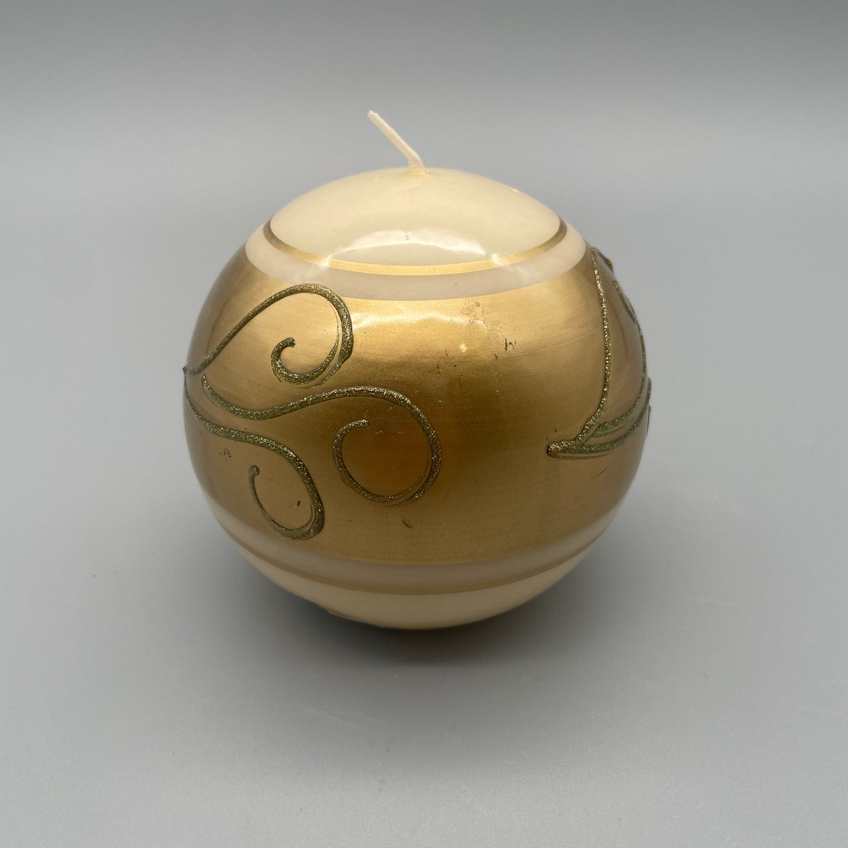 Goldene Weihnachtskerze - Tischdekoration von Wimpelberg