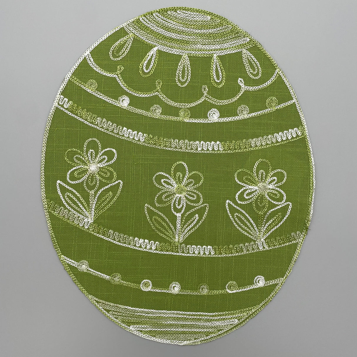 Osterdecke Osterei | Osterdeko grün von Wimpelberg