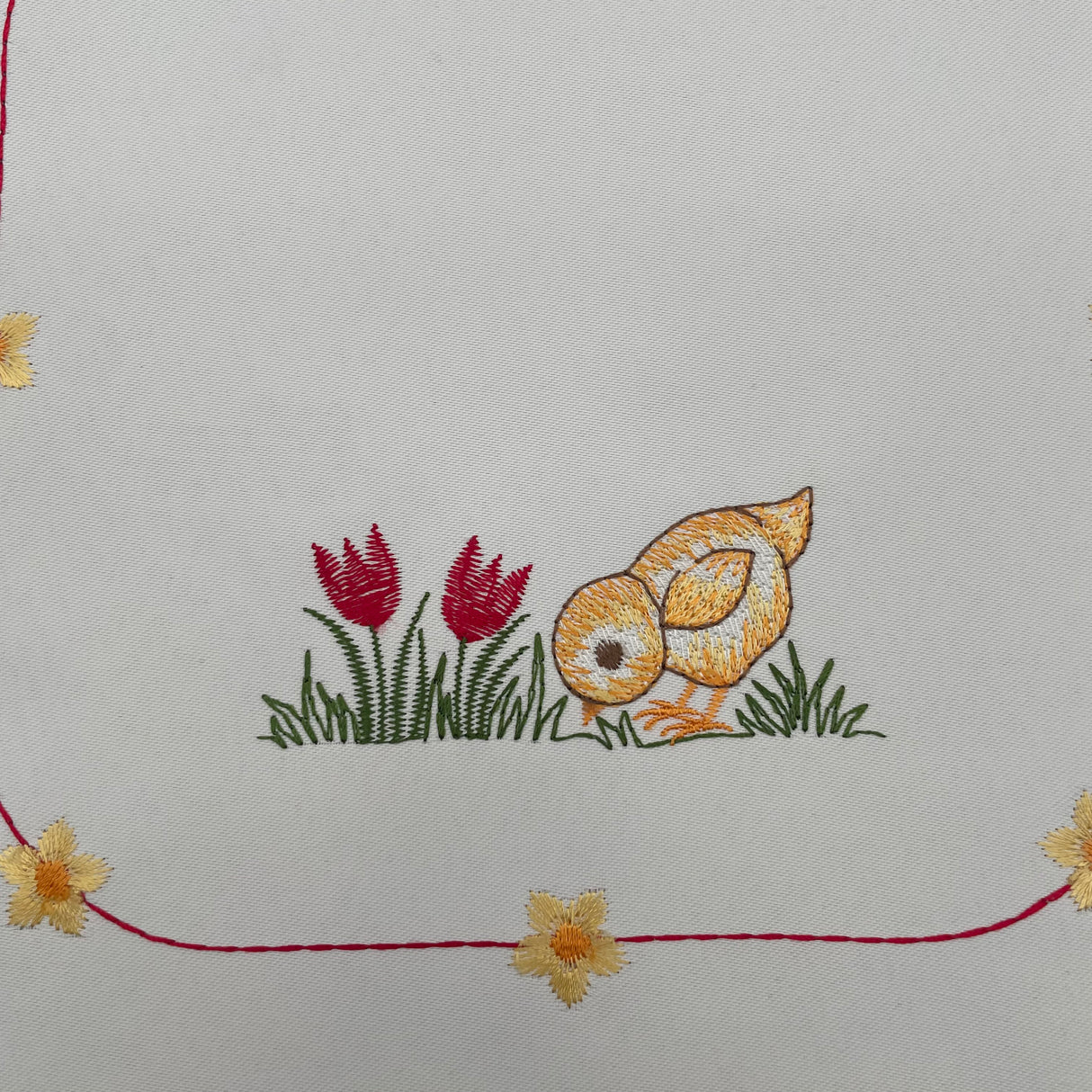 Osterdecke Küken und Blumen | Osterdeko von Wimpelberg